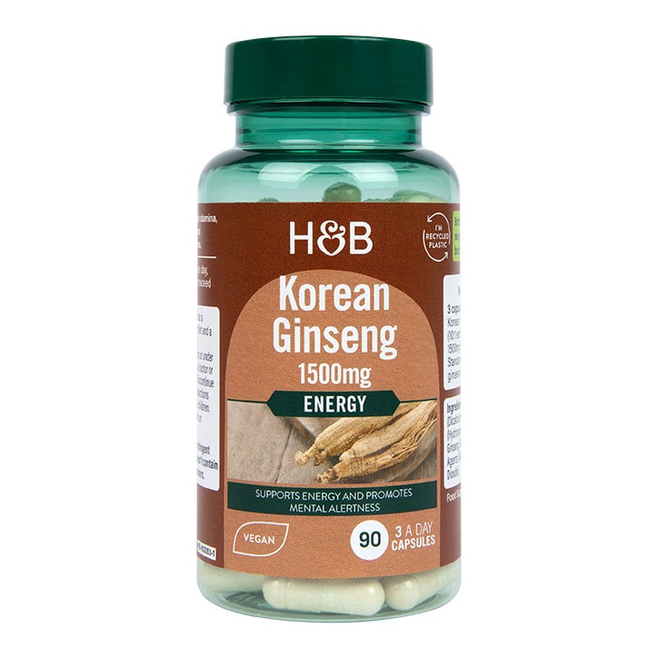 Holland & Barrett Κορεάτικο Τζίνσενγκ 1500mg 90caps